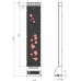 Saunum Base /Anthracite body / Patterned glass, Led R/B/W