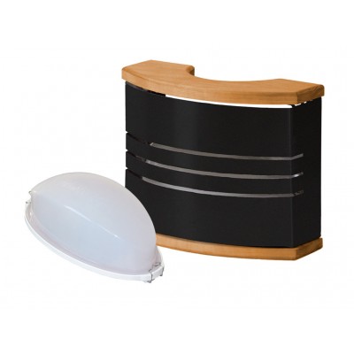 Harvia pirts lampa ar abažūru, melna